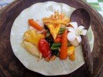 Viande ou légumes sautés à la sauce aigre douce         